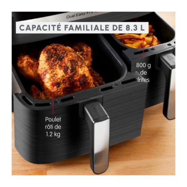 Technocuisin Friteuse à Air Dual Easy Fry & Grill - EZ905B20 – Image 4