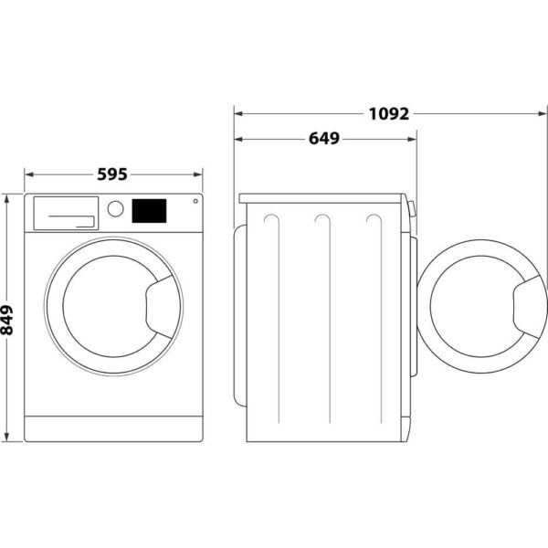 Technocuisin Sèche-linge 8 kg Pompe à chaleur - FFTM118X1BFR – Image 8