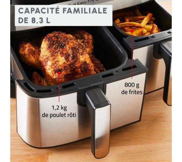 Technocuisin Friteuse à Air EZ905D20 Dual Easy Fry & Grill – Image 9