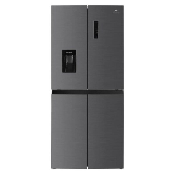 Technocuisin Réfrigérateur CERA4D464IX 4 portes avec distributeur d'eau - 464L - total No Frost - L79 cm x H 180 cm