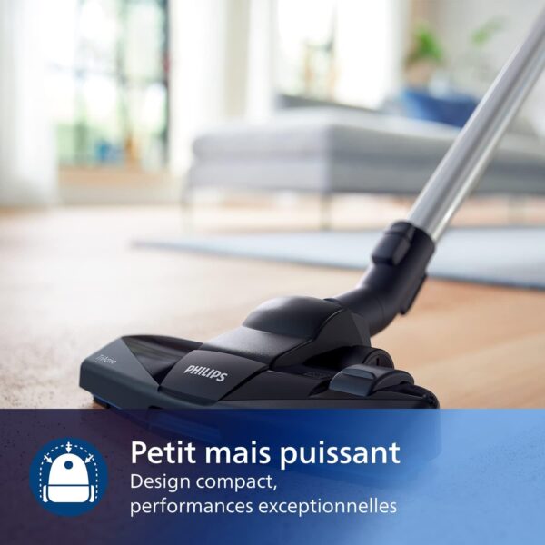 Philips PowerPro Compact Série 3000 Aspirateur sans Sac - 900 W avec Filtre HEPA et Brosse TriActive (FC9332/09) – Image 5