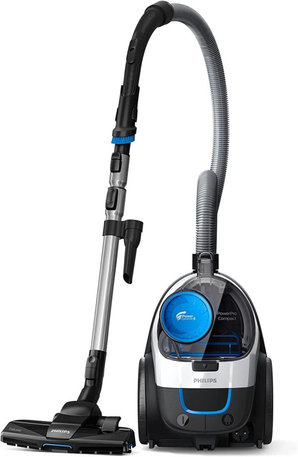 Philips PowerPro Compact Série 3000 Aspirateur sans Sac - 900 W avec Filtre HEPA et Brosse TriActive (FC9332/09)