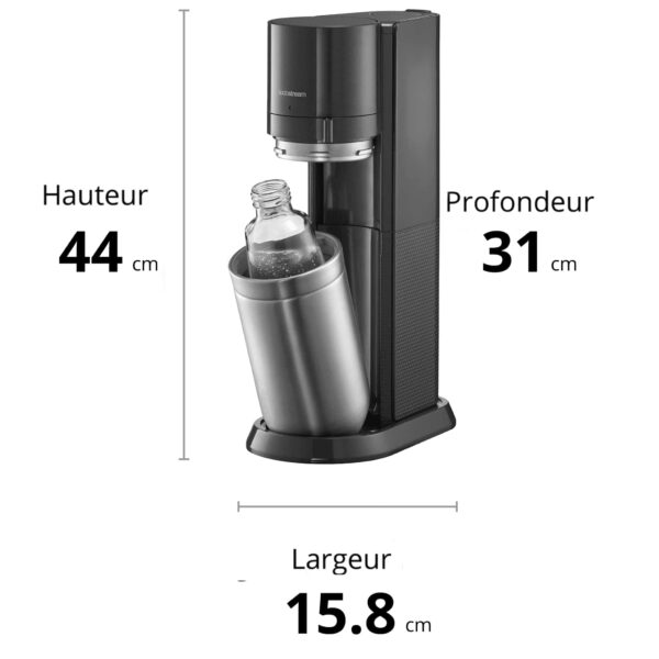 SodaStream DUO Machine à Eau Pétillante pour Carafe en Verre – Image 4