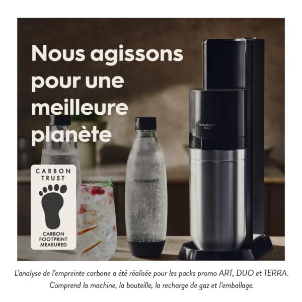 SodaStream DUO Machine à Eau Pétillante pour Carafe en Verre – Image 3