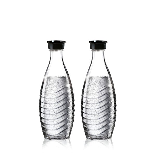 Sodastream Lot de 2 Carafes en Verre pour Machine à Eau Pétillante Crystal